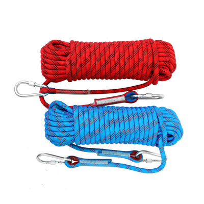 6mm-20mm Rood Klimtouw Kabel Snelle Afdaling Redding Static Touw Kabel