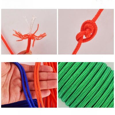 Oranje nylon tent elastic cord 2mm-10mm verstelbaar tent touwen cord