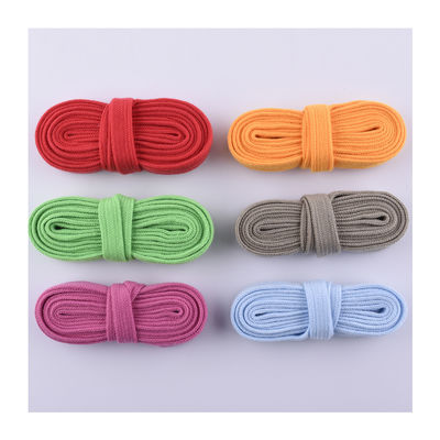 12 mm plat gebreide katoenen kabel ISO14001 gekleurd macramesnoer