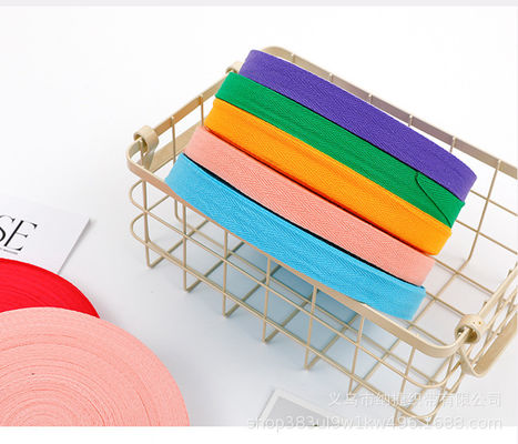 10 mm-40 mm Plain Cotton Ribbon Roze Groen Blauw Geweven Rand Ribbon