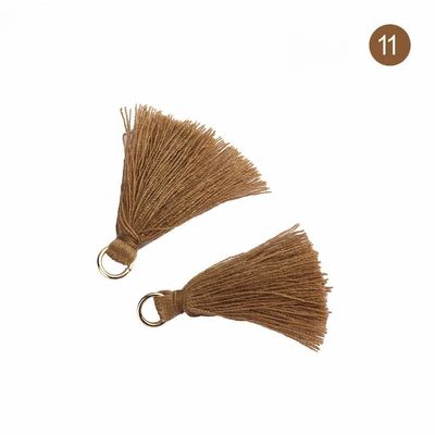 Kleurrijke katoenen Tassel 3 cm Kledingstuk Decoratie Katoen draad Tassels