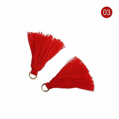 Kleurrijke katoenen Tassel 3 cm Kledingstuk Decoratie Katoen draad Tassels