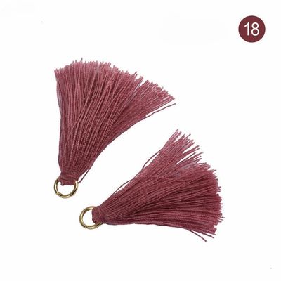 Kleurrijke katoenen Tassel 3 cm Kledingstuk Decoratie Katoen draad Tassels