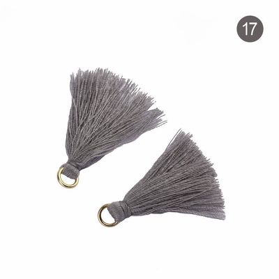 Kleurrijke katoenen Tassel 3 cm Kledingstuk Decoratie Katoen draad Tassels