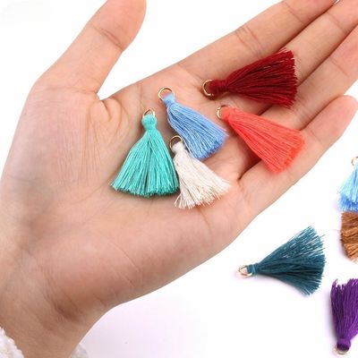 Kleurrijke katoenen Tassel 3 cm Kledingstuk Decoratie Katoen draad Tassels