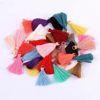 Kleurrijke katoenen Tassel 3 cm Kledingstuk Decoratie Katoen draad Tassels