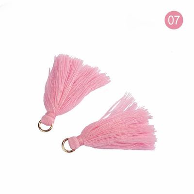 Kleurrijke katoenen Tassel 3 cm Kledingstuk Decoratie Katoen draad Tassels