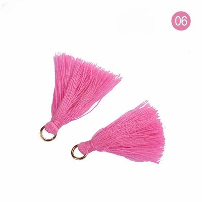 Kleurrijke katoenen Tassel 3 cm Kledingstuk Decoratie Katoen draad Tassels