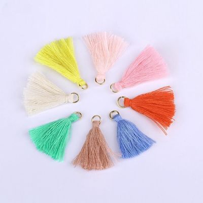 Kleurrijke katoenen Tassel 3 cm Kledingstuk Decoratie Katoen draad Tassels