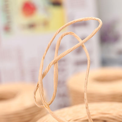 Beige gekleurde Raffia kabel 150m lengte ambachtelijk bruin papier touw