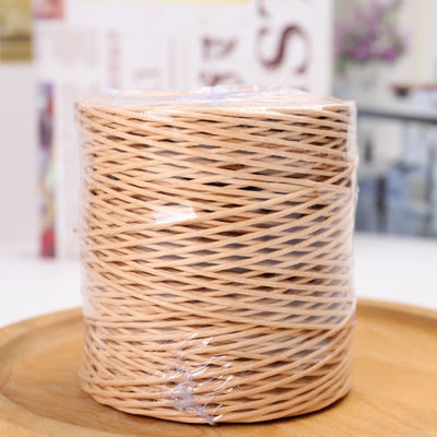 Beige gekleurde Raffia kabel 150m lengte ambachtelijk bruin papier touw
