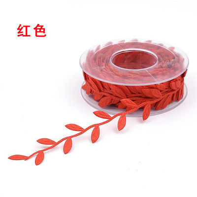 Polyester blad lint Ultrasone rood poly lint Voor bruiloft decoratie