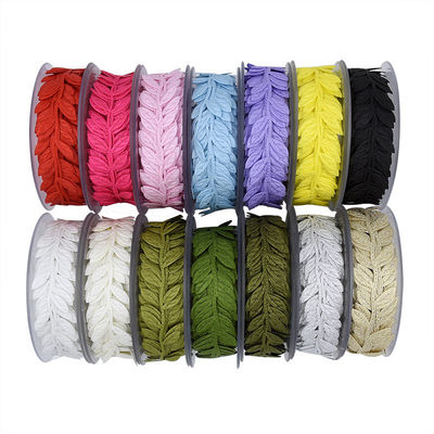 Polyester blad lint Ultrasone rood poly lint Voor bruiloft decoratie