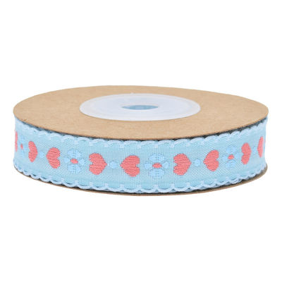 Jacquard 12 mm bloemenband met draad ISO14001 Vintage bloemenband