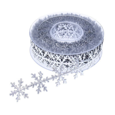25mm Ultrasone sneeuwband voor kerstboom zilveren goudkleur