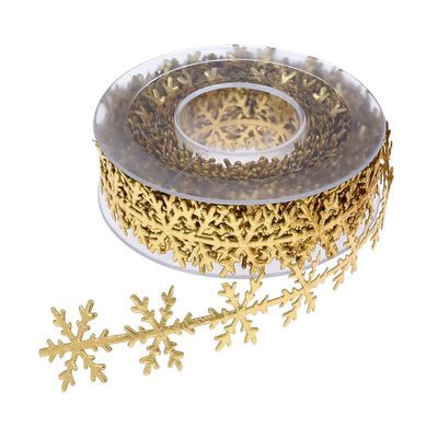 25mm Ultrasone sneeuwband voor kerstboom zilveren goudkleur