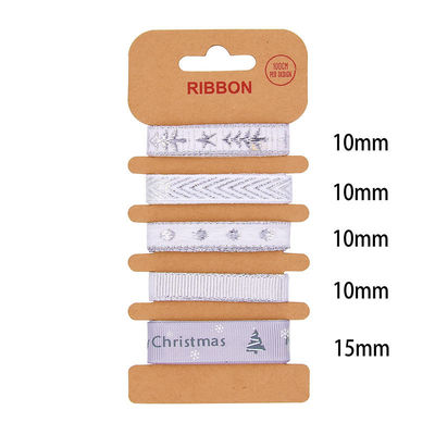 ODM polyester lint 2mm 10mm 15mm kerstcadeau wrap lint