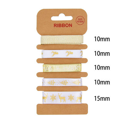 ODM polyester lint 2mm 10mm 15mm kerstcadeau wrap lint