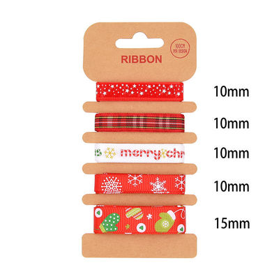ODM polyester lint 2mm 10mm 15mm kerstcadeau wrap lint