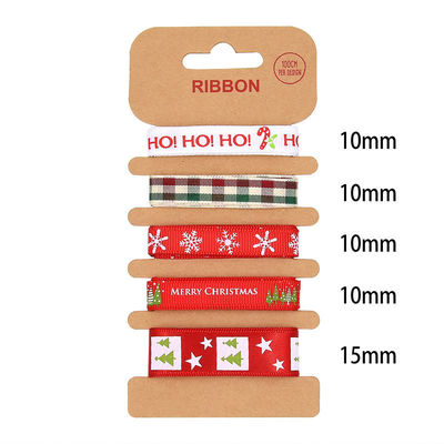 ODM polyester lint 2mm 10mm 15mm kerstcadeau wrap lint