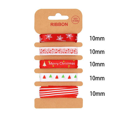 ODM polyester lint 2mm 10mm 15mm kerstcadeau wrap lint