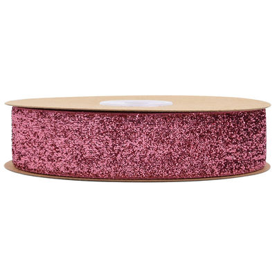 25mm Glinster Glitter Velvet Ribbon Gekleurd Olijfolie Groen Velvet Ribbon