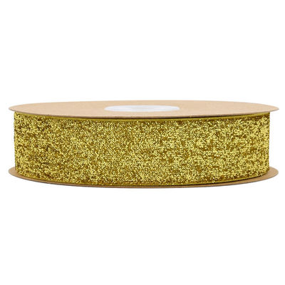 25mm Glinster Glitter Velvet Ribbon Gekleurd Olijfolie Groen Velvet Ribbon