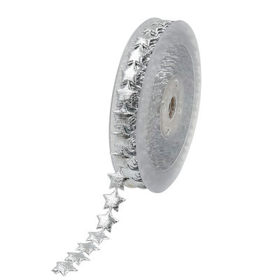 15mm*15m Ultrasone ster draadloos lint Plain Pattern Jacquard Ribbon
