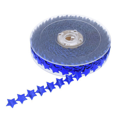 15mm*15m Ultrasone ster draadloos lint Plain Pattern Jacquard Ribbon