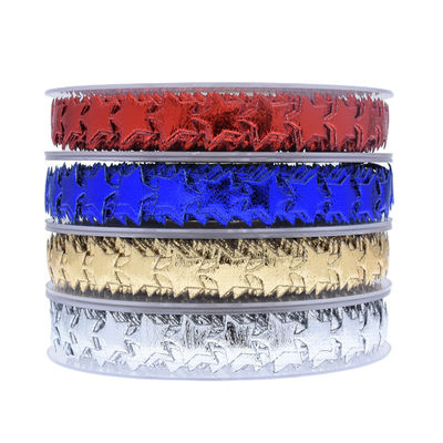 15mm*15m Ultrasone ster draadloos lint Plain Pattern Jacquard Ribbon