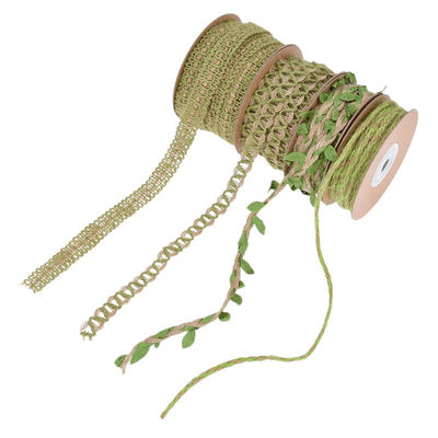 Bladgroen, donkergroen, van een bol 2 mm-15 mm*10y, van jute