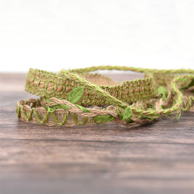Bladgroen, donkergroen, van een bol 2 mm-15 mm*10y, van jute