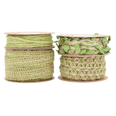 Bladgroen, donkergroen, van een bol 2 mm-15 mm*10y, van jute