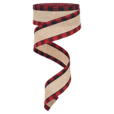 40 mm &amp; 63 mm*10y Jute Gattice Ribbon Biodegradable Gattice Burlap Ribbon