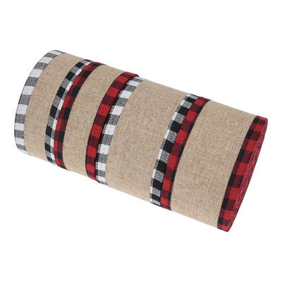 40 mm &amp; 63 mm*10y Jute Gattice Ribbon Biodegradable Gattice Burlap Ribbon