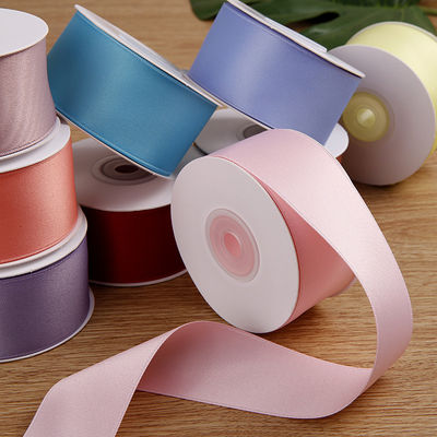 5 mm-50 mm polyester katoen gewoon brei- lint aangepast katoen lint voor cadeauverpakking