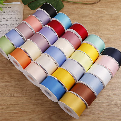 5 mm-50 mm polyester katoen gewoon brei- lint aangepast katoen lint voor cadeauverpakking