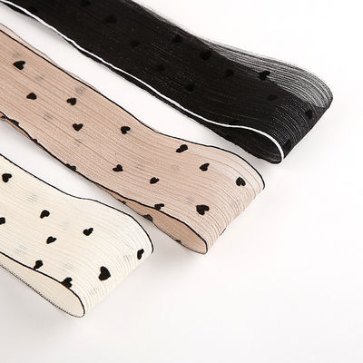 3 kleuren gestreept lint 40mm hart gedrukt polyester lint OEM Eco Friendly