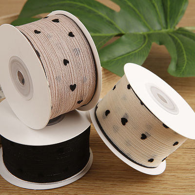 3 kleuren gestreept lint 40mm hart gedrukt polyester lint OEM Eco Friendly