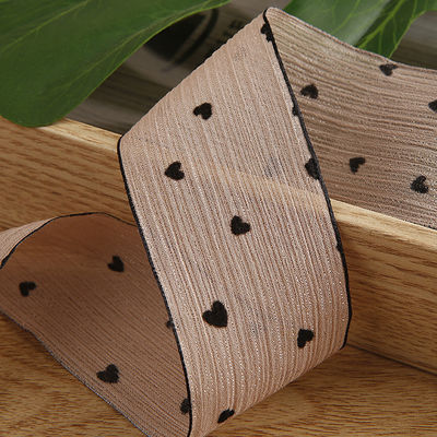 3 kleuren gestreept lint 40mm hart gedrukt polyester lint OEM Eco Friendly