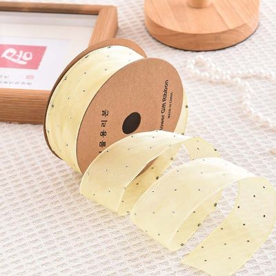4cm*18m Schitterend Diamant Polyester Organza Ribbon High Quality Gift Ribbon