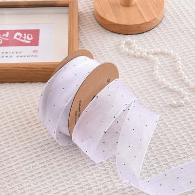 4cm*18m Schitterend Diamant Polyester Organza Ribbon High Quality Gift Ribbon