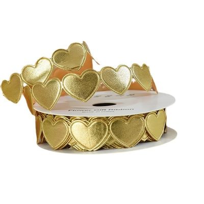 1.5cm*9m 2.5cm*9m Hartvorm Valentijnsdag Polyester Gift Ribbon Voor Luxe Gift Packaging