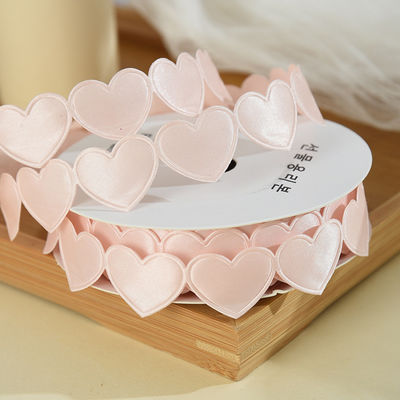 1.5cm*9m 2.5cm*9m Hartvorm Valentijnsdag Polyester Gift Ribbon Voor Luxe Gift Packaging