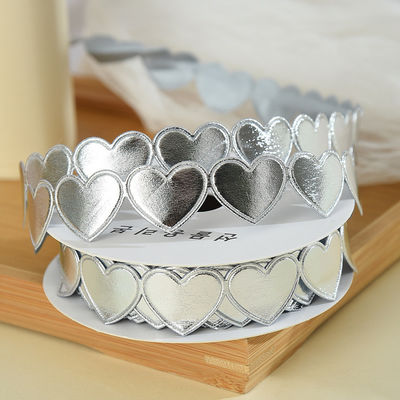 1.5cm*9m 2.5cm*9m Hartvorm Valentijnsdag Polyester Gift Ribbon Voor Luxe Gift Packaging