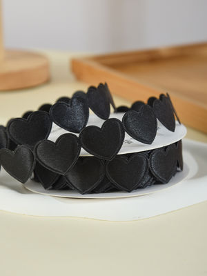 1.5cm*9m 2.5cm*9m Hartvorm Valentijnsdag Polyester Gift Ribbon Voor Luxe Gift Packaging