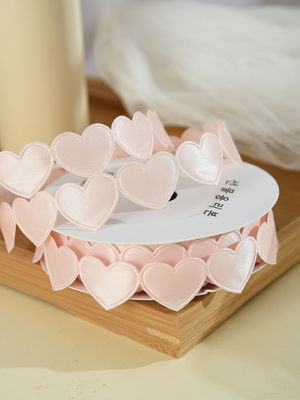 1.5cm*9m 2.5cm*9m Hartvorm Valentijnsdag Polyester Gift Ribbon Voor Luxe Gift Packaging