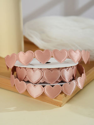 1.5cm*9m 2.5cm*9m Hartvorm Valentijnsdag Polyester Gift Ribbon Voor Luxe Gift Packaging
