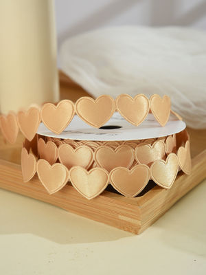 1.5cm*9m 2.5cm*9m Hartvorm Valentijnsdag Polyester Gift Ribbon Voor Luxe Gift Packaging