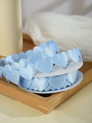 1.5cm*9m 2.5cm*9m Hartvorm Valentijnsdag Polyester Gift Ribbon Voor Luxe Gift Packaging